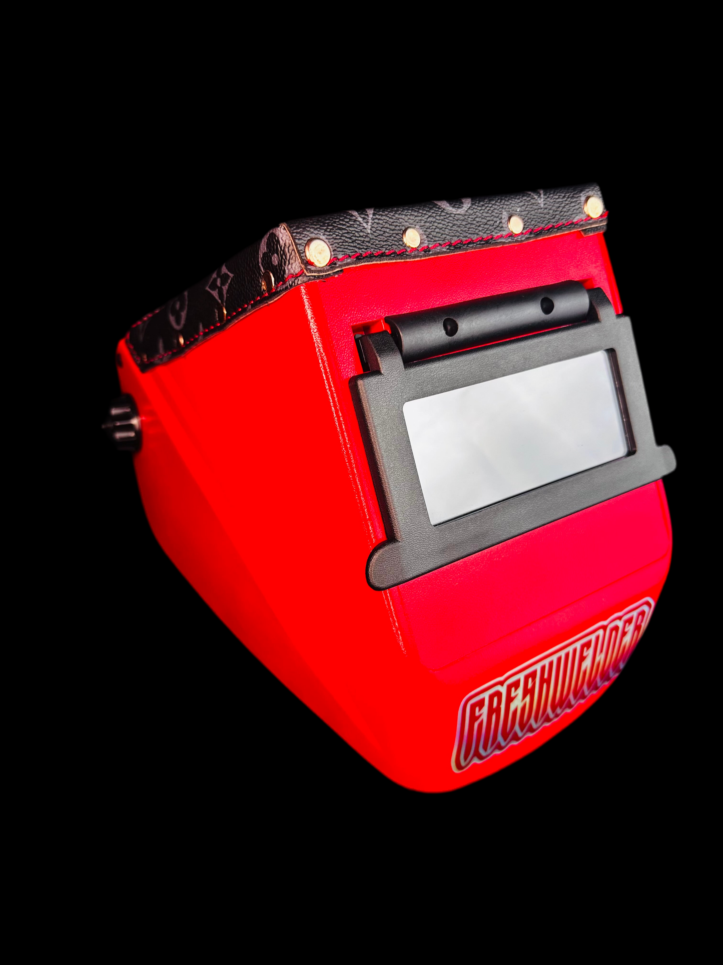 FRESHWELDER X LV Chopped welding hood Blood Red & Black