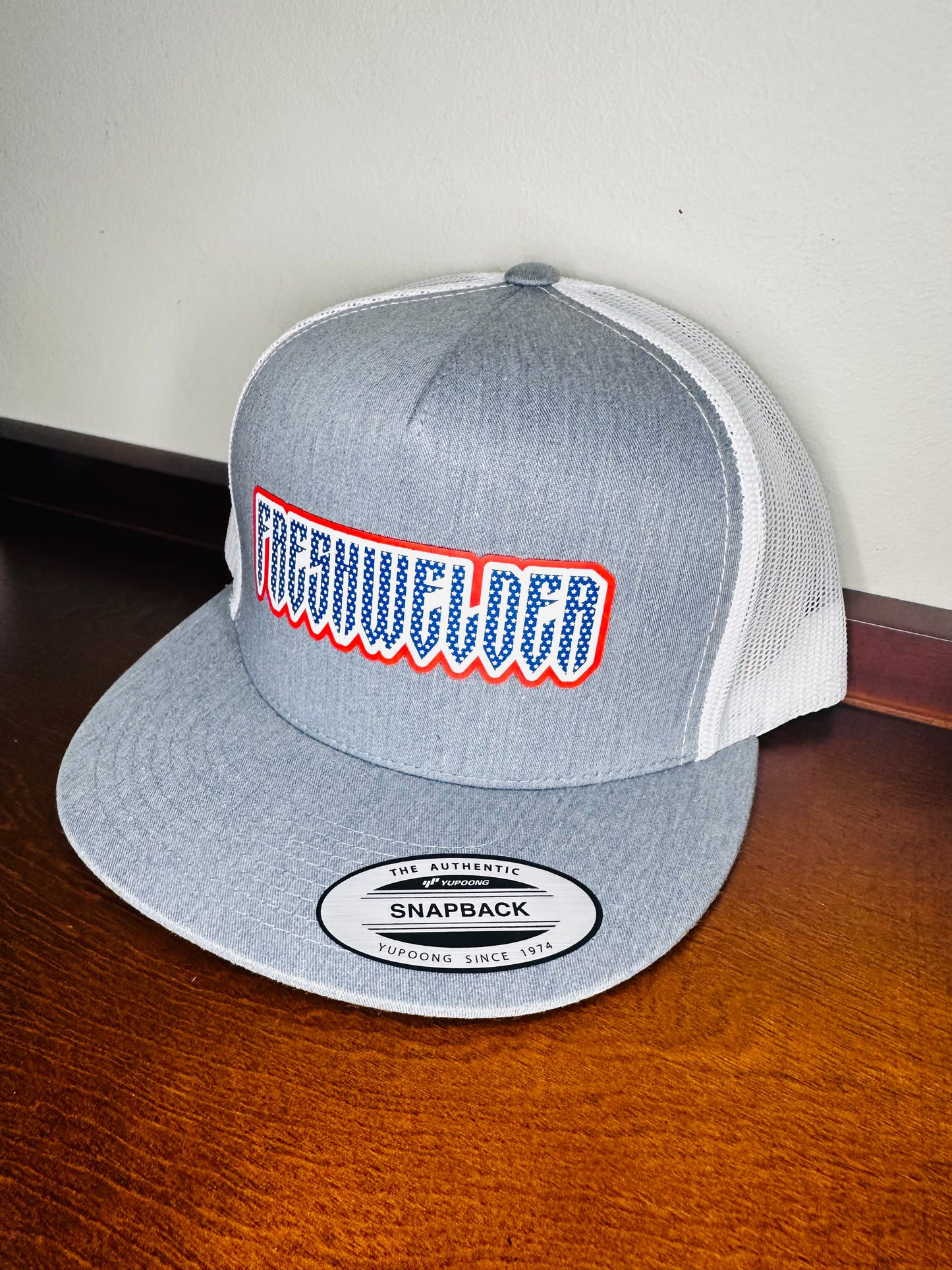 Heather Grey USA Trucker Cap