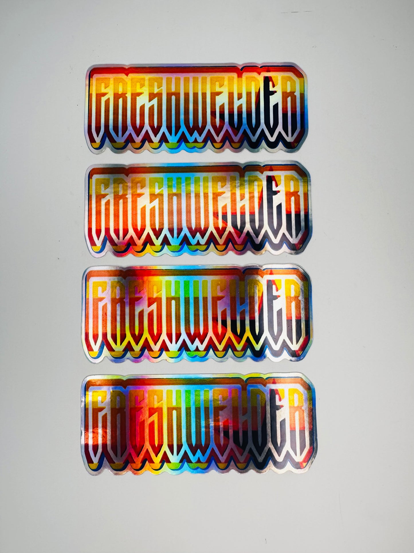 4 Pack FreshWelder Astros edition Holo stickers