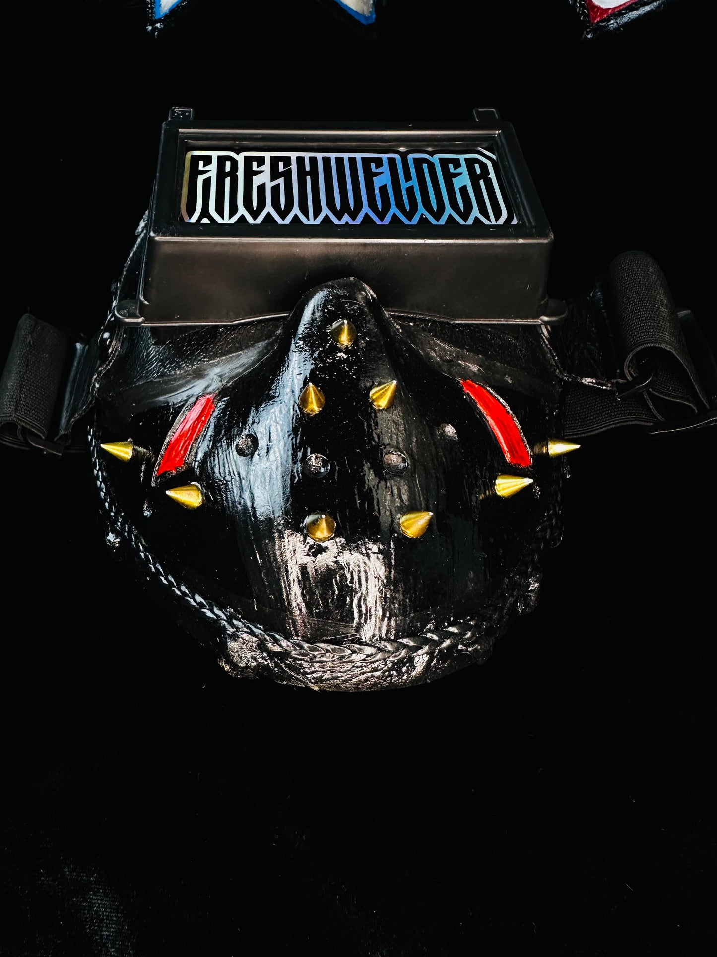 Black Jason Spikes Welding mask