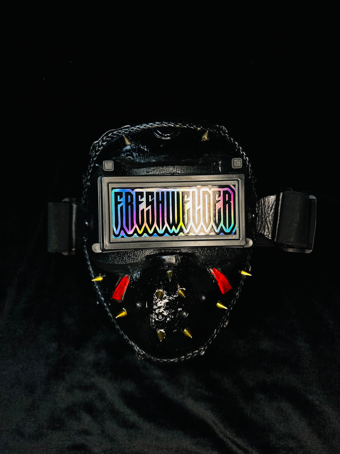 Black Jason Spikes Welding mask