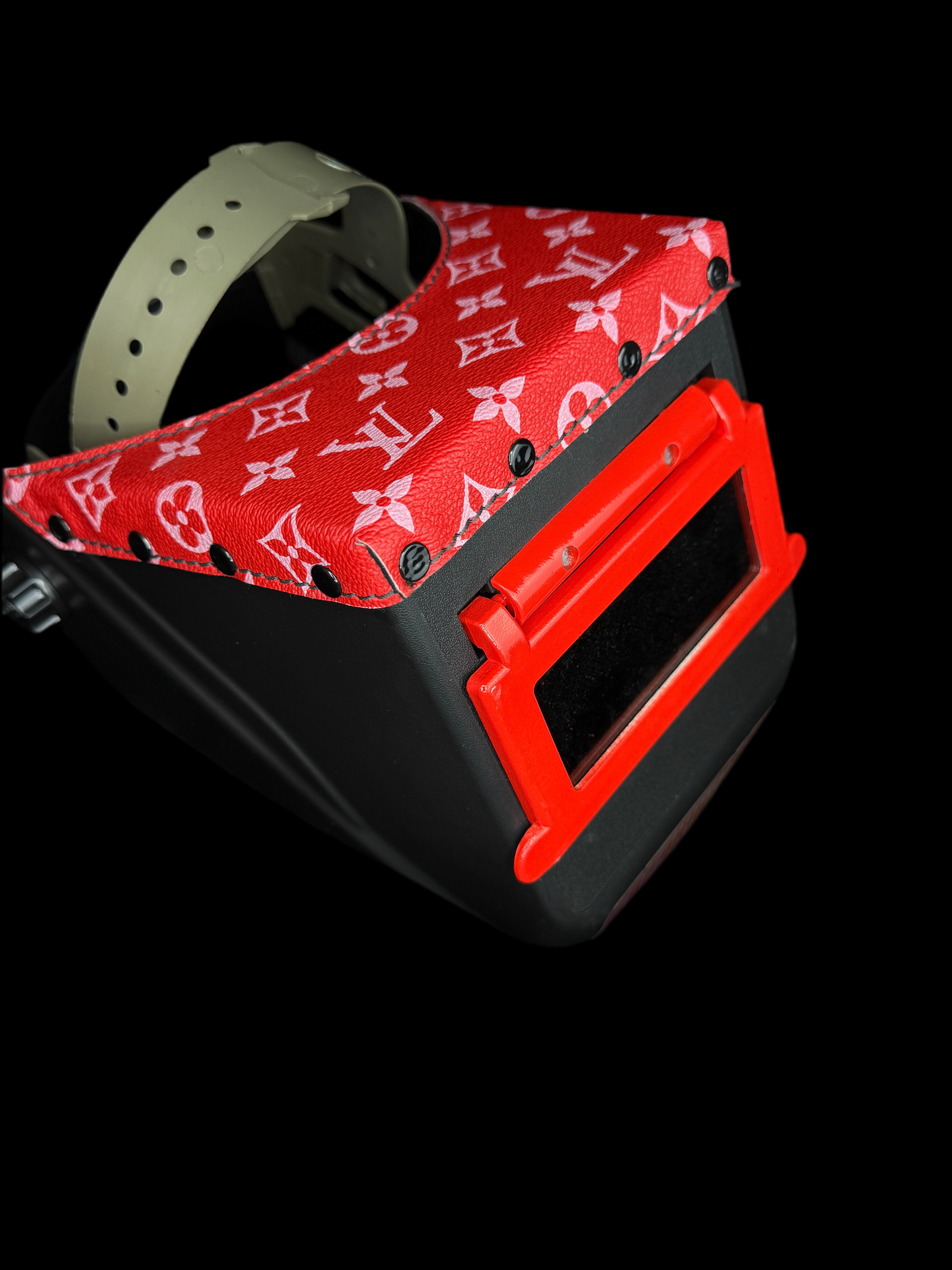 FRESHWELDER X LV Chopped welding hood Black & Red