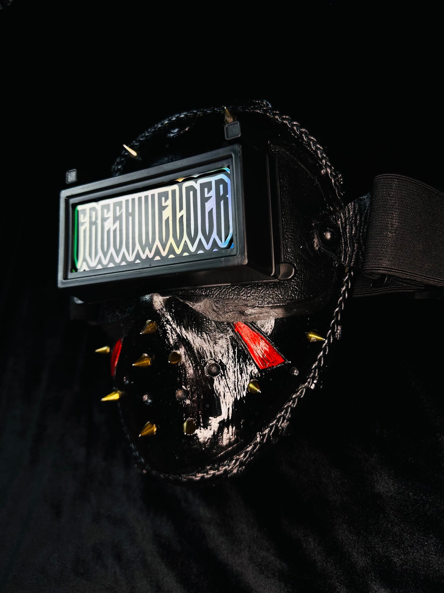 Black Jason Spikes Welding mask