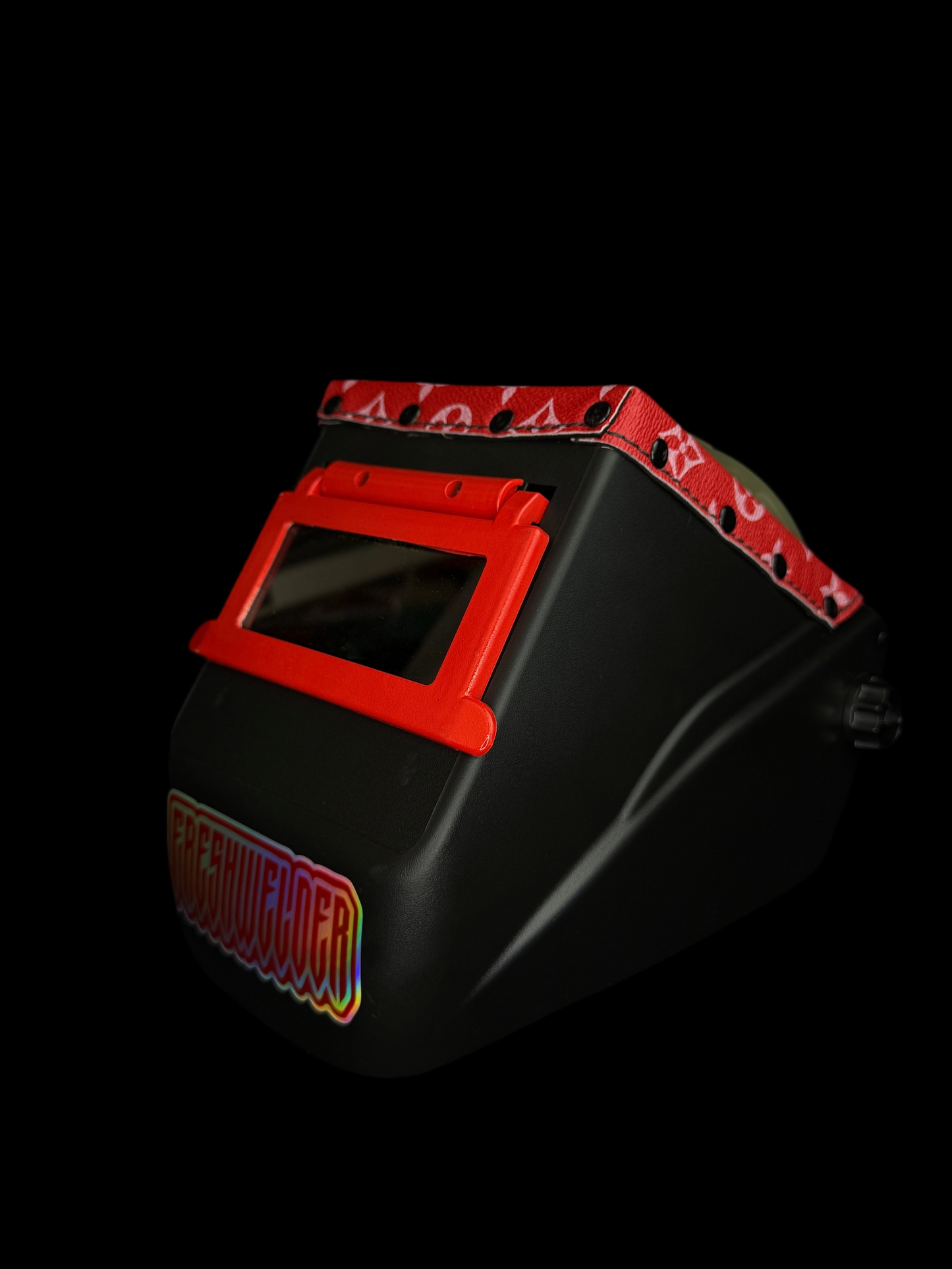 FRESHWELDER X LV Chopped welding hood Black & Red
