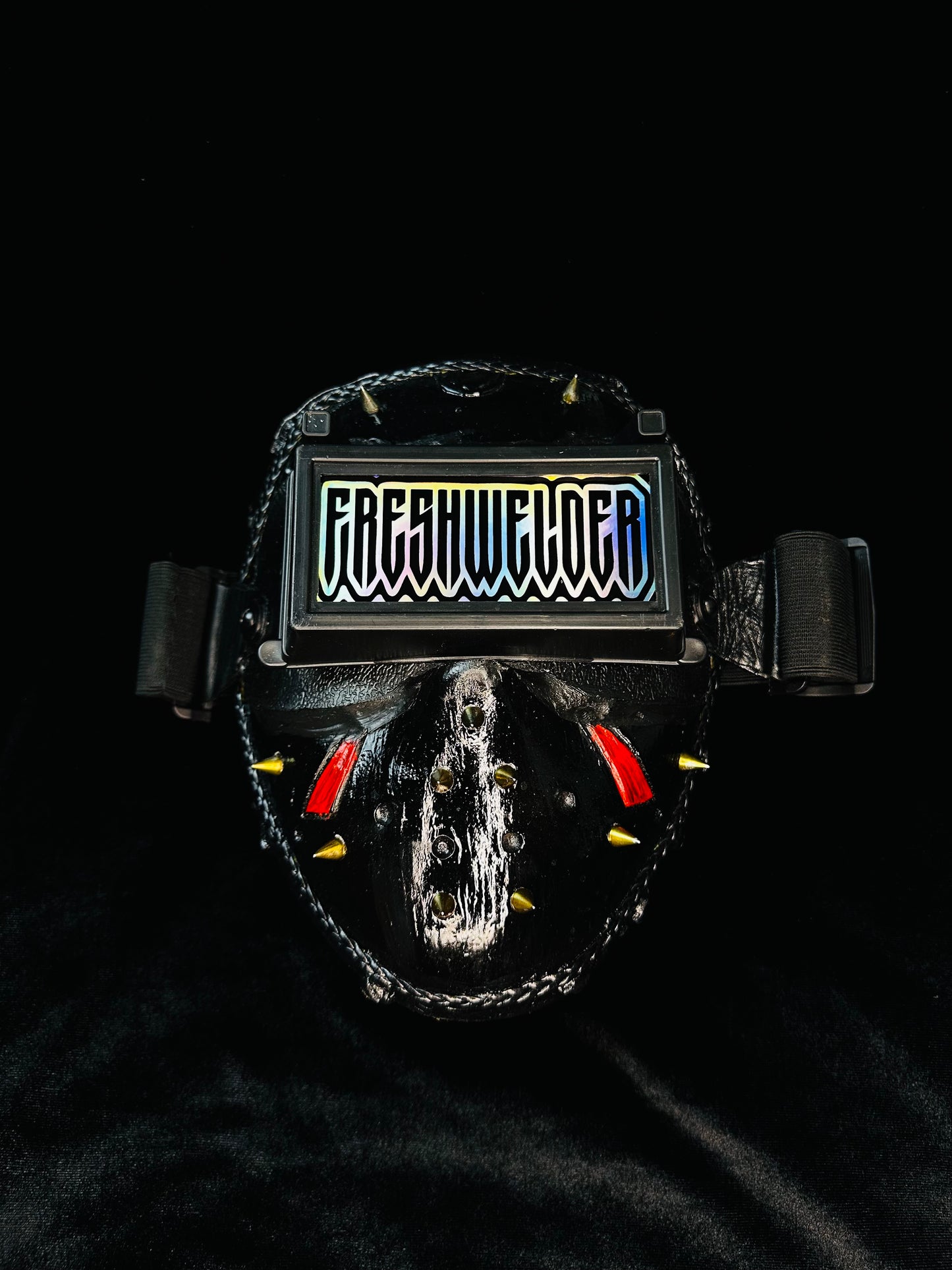 Black Jason Spikes Welding mask