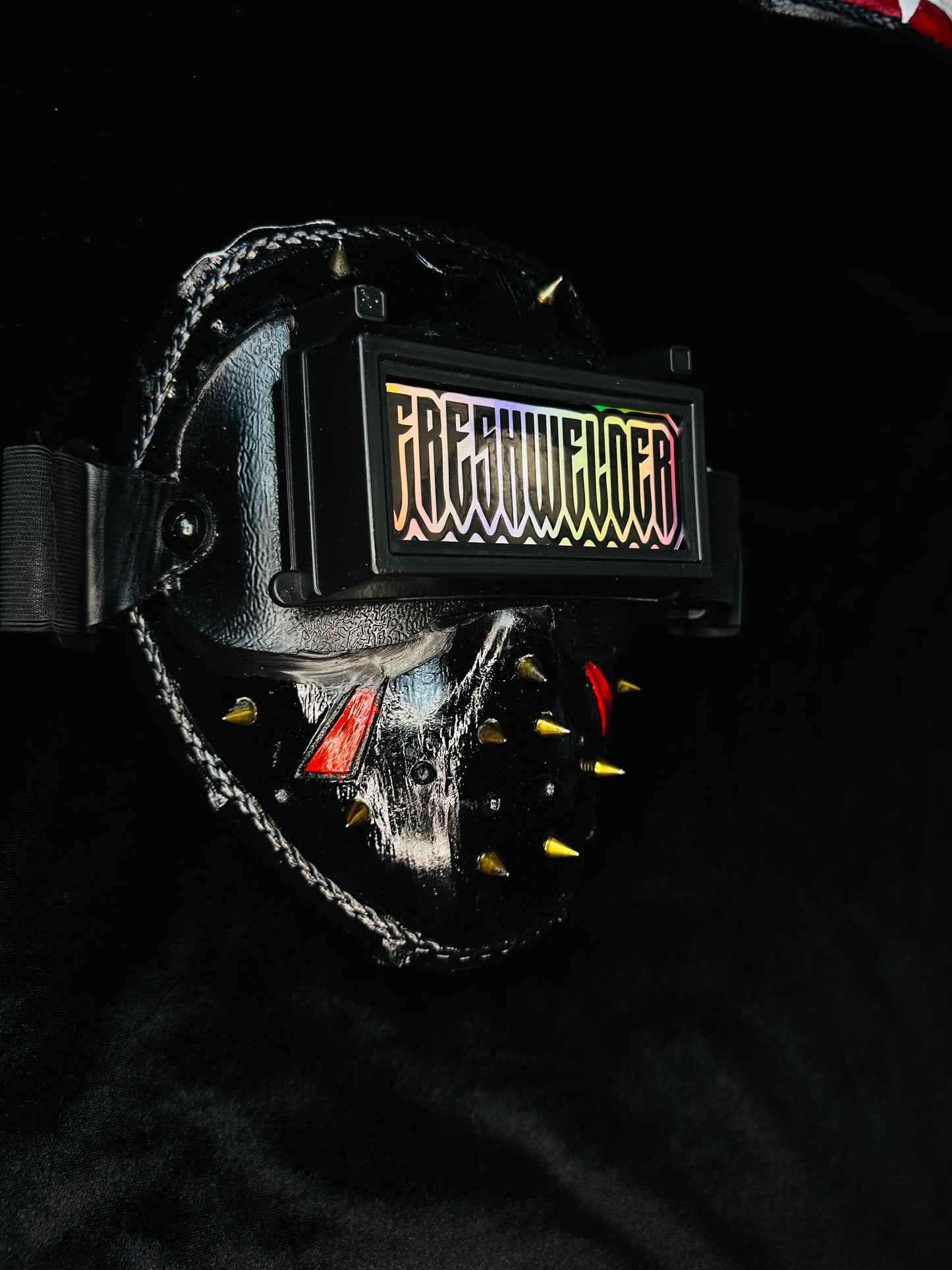 Black Jason Spikes Welding mask