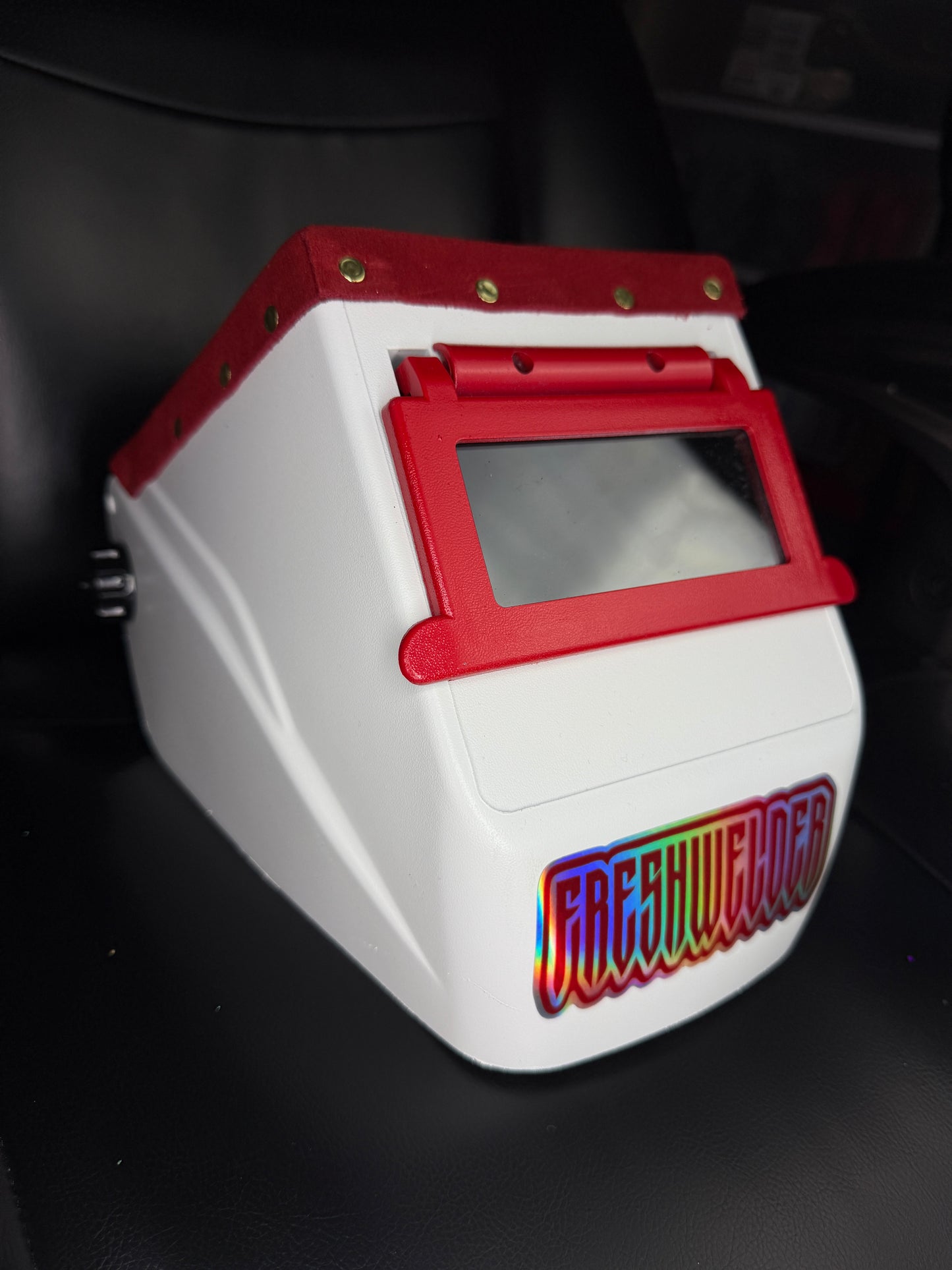 FRESHWELDER Hobart Chopped welding hood White&Red