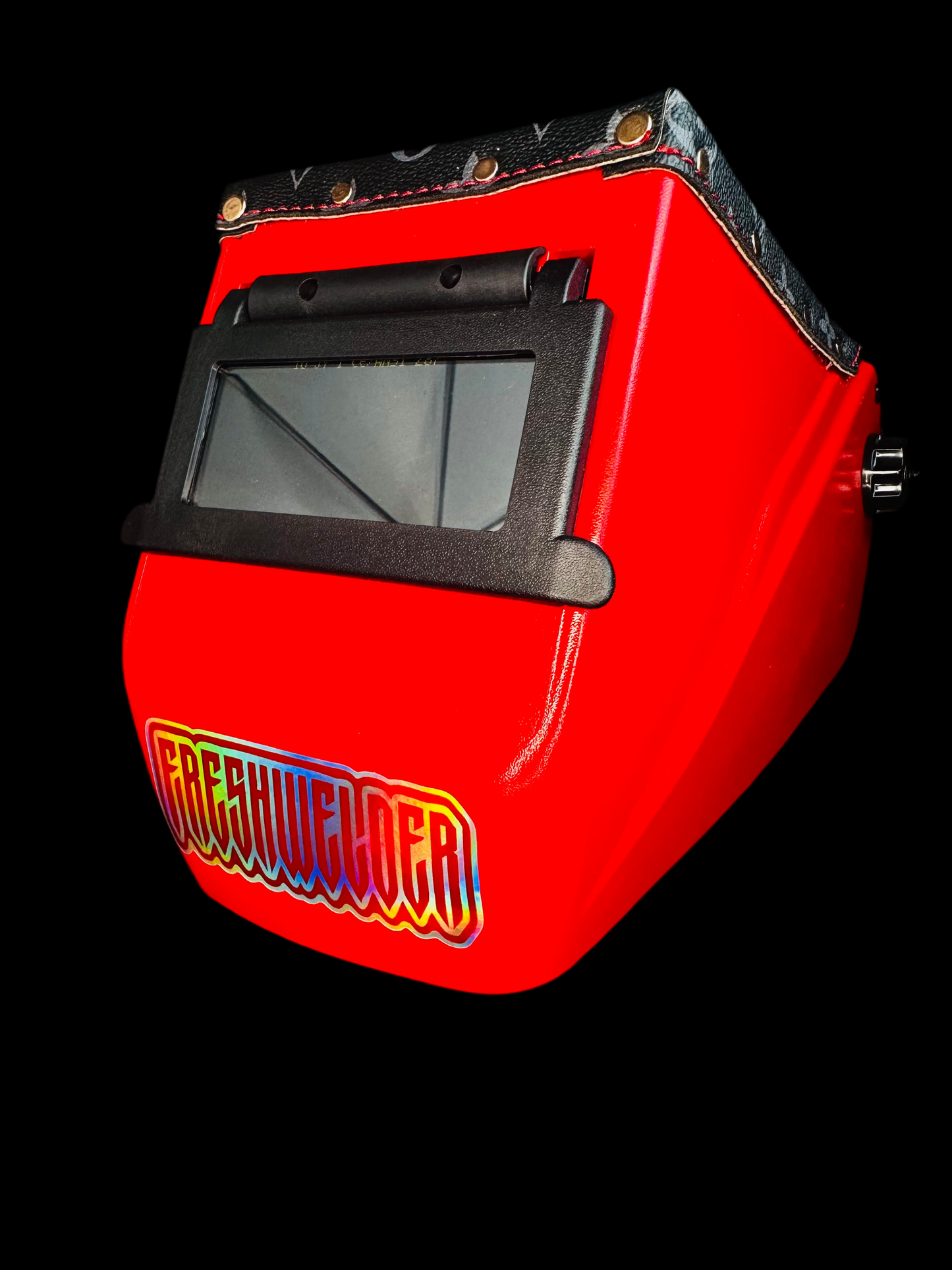 FRESHWELDER X LV Chopped welding hood Blood Red & Black