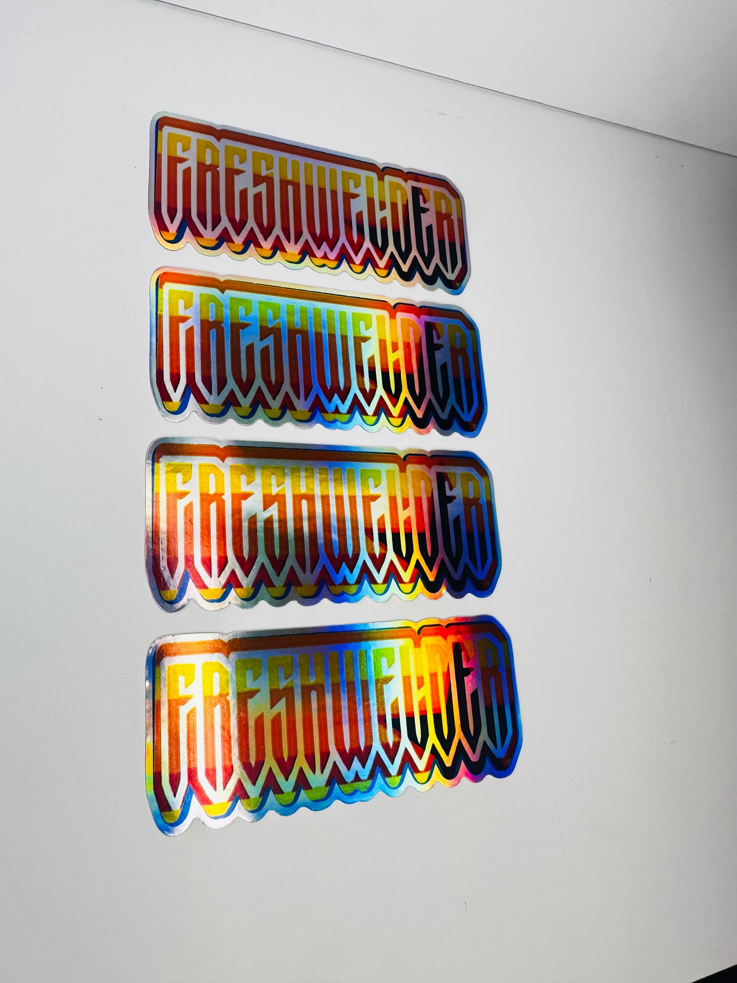 4 Pack FreshWelder Astros edition Holo stickers