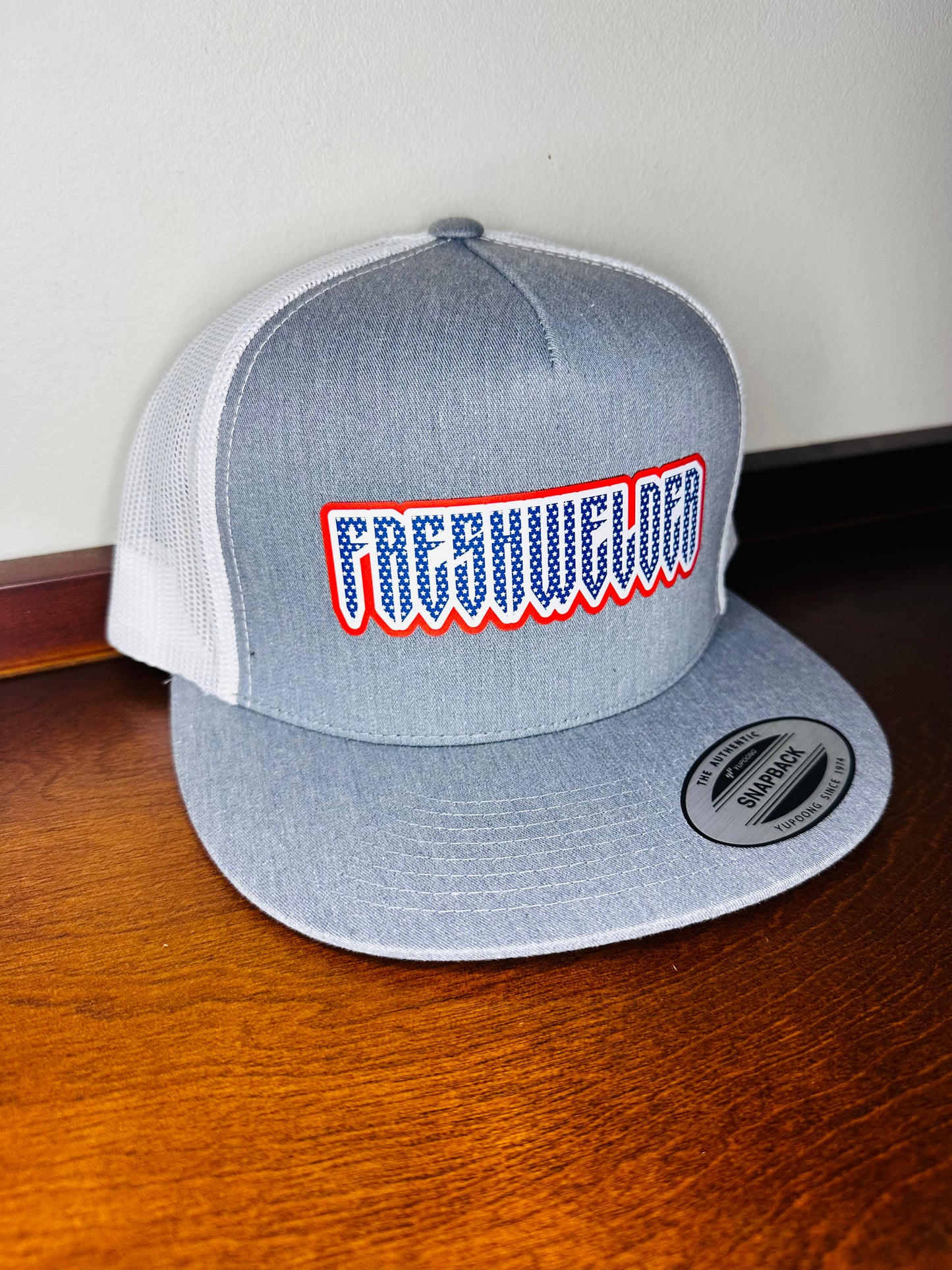 Heather Grey USA Trucker Cap