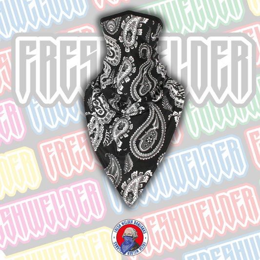 OG Big Black Paisley Bandana