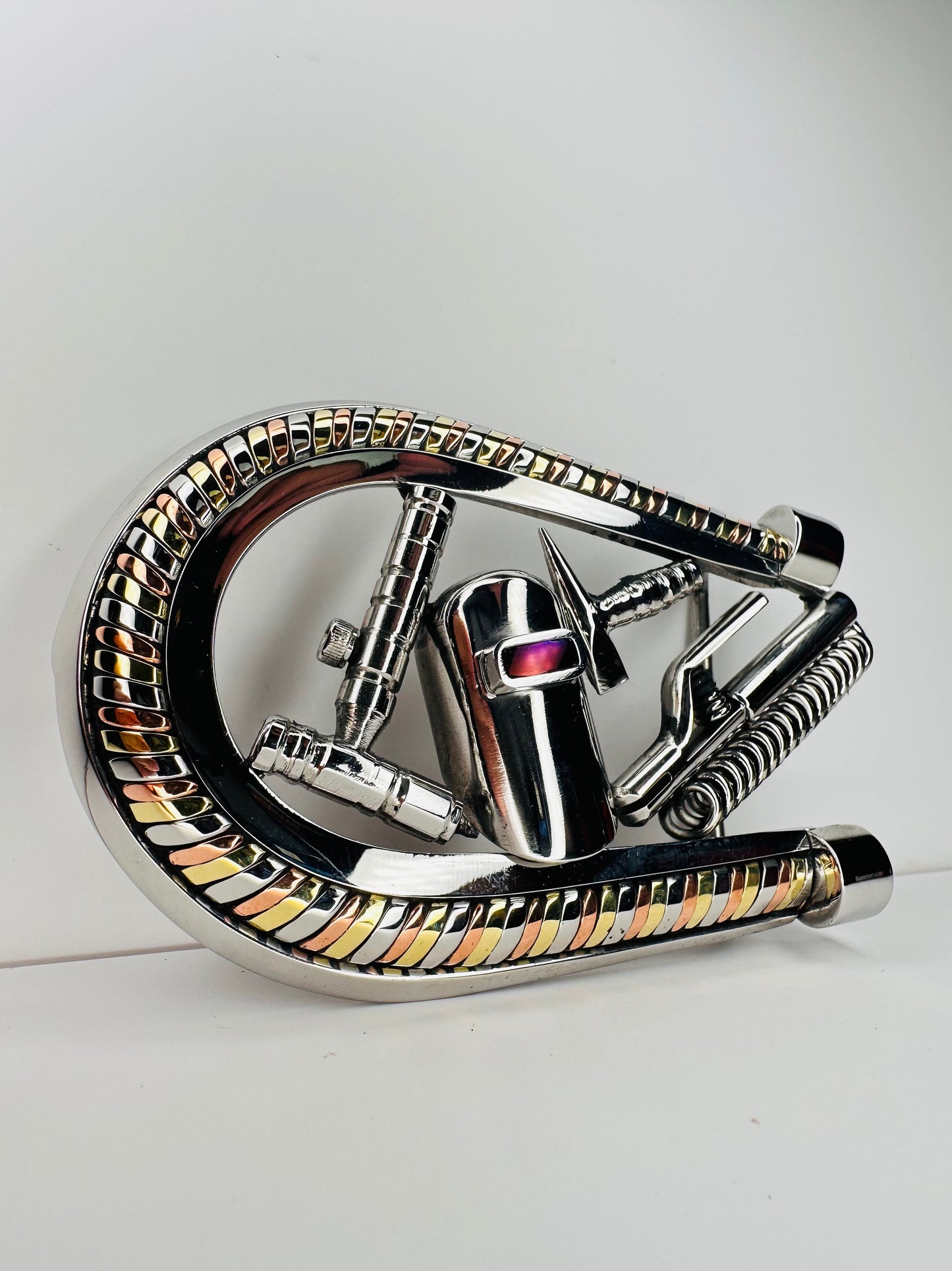 Horseshoe Tri Tone Welder Belt Buckle