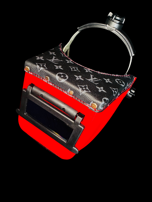 FRESHWELDER X LV Chopped welding hood Blood Red & Black