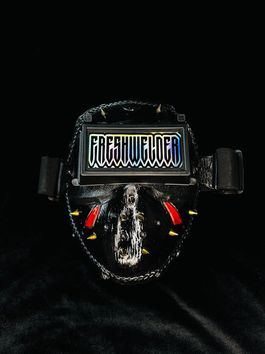 Black Jason Spikes Welding mask