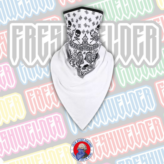 Danger Skulls Paisley white