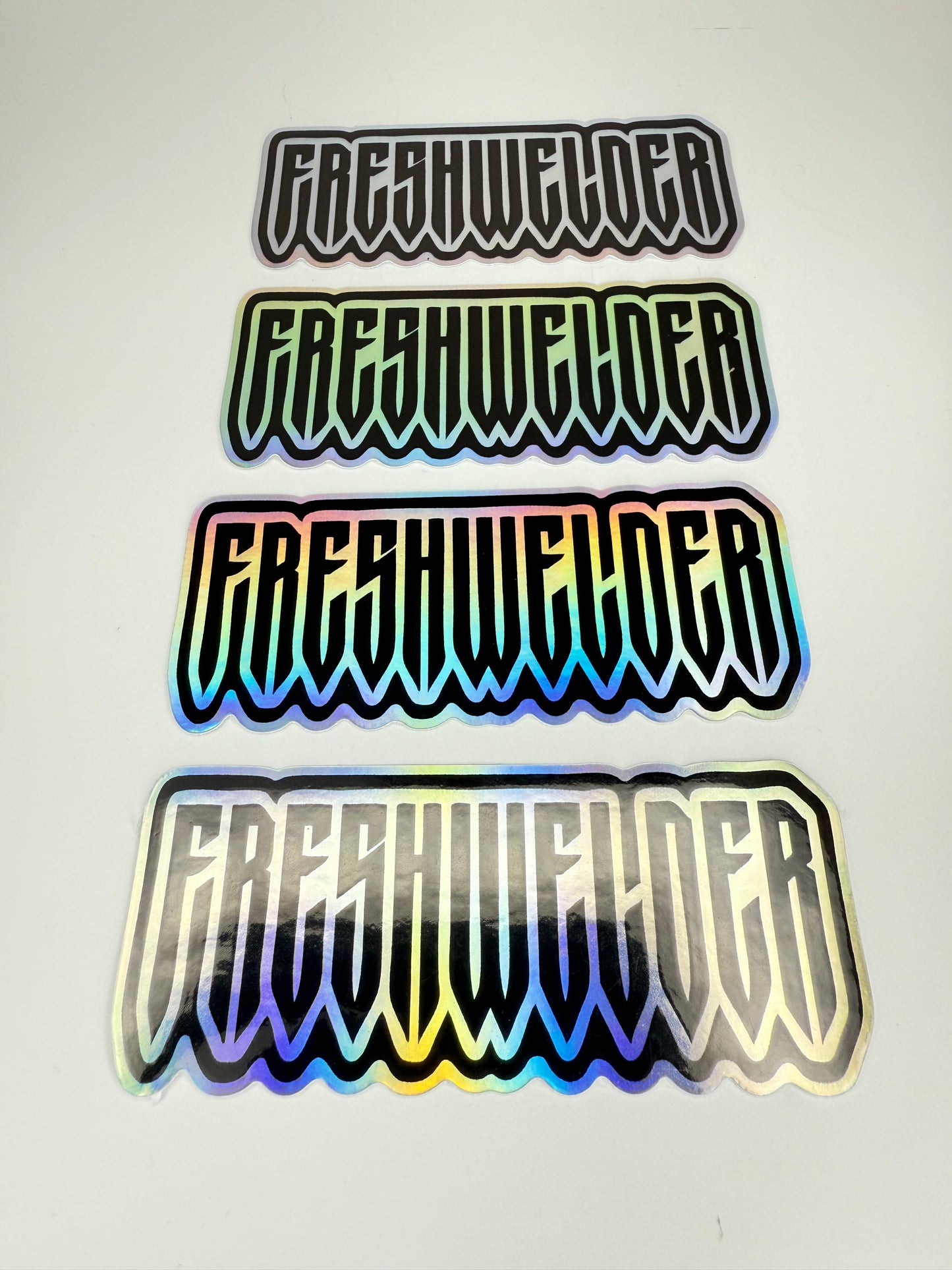 4 Pack The Originals B&W FRESHWELDER Holo Stickers