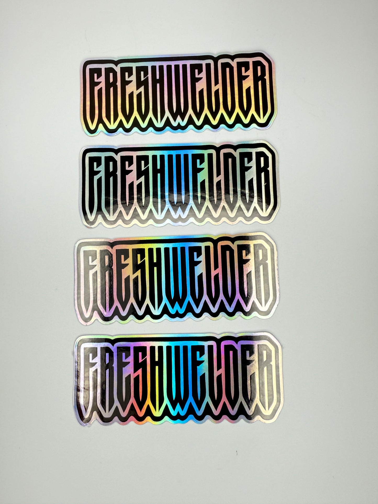 4 Pack The Originals B&W FRESHWELDER Holo Stickers