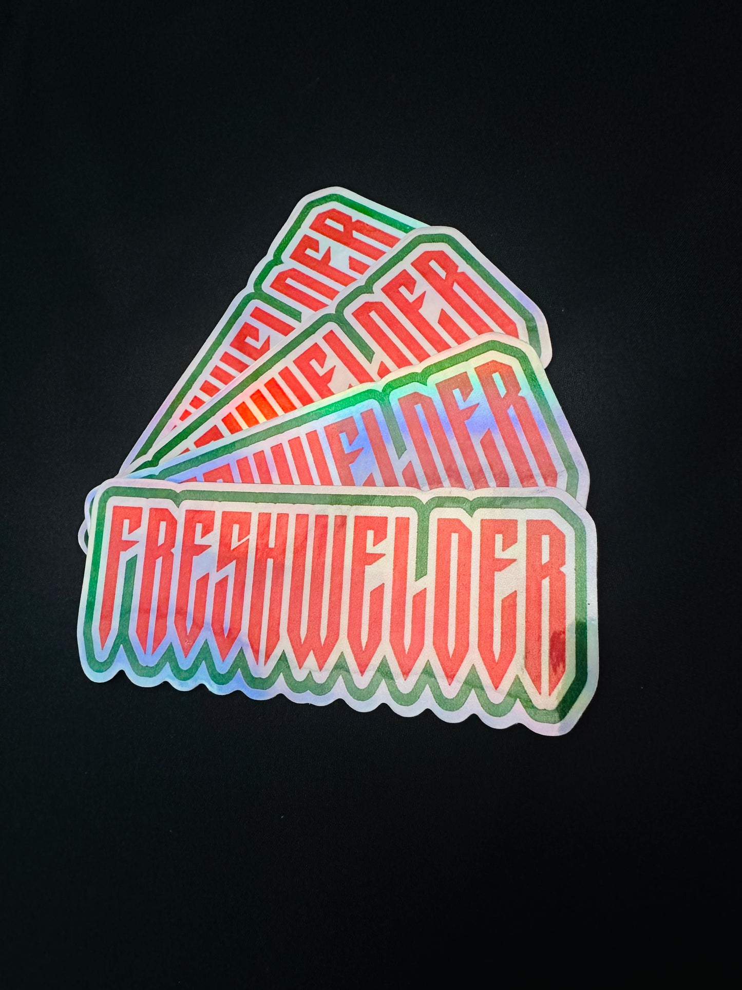 4 PACK FRESHWELDER MEXICAN HOLO STICKERS