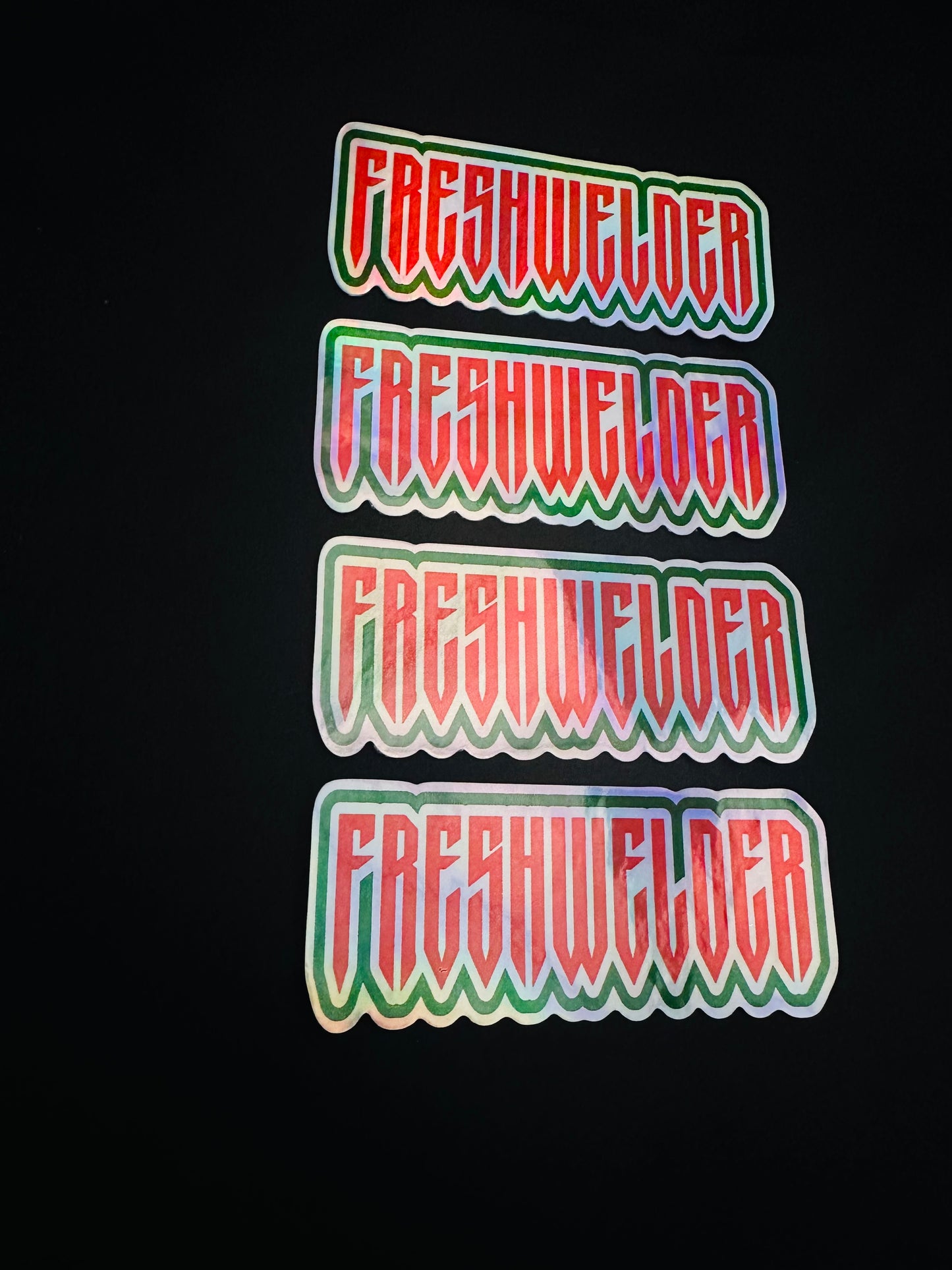 4 PACK FRESHWELDER MEXICAN HOLO STICKERS